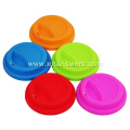 Food grade reusable silicone coffee cup lids